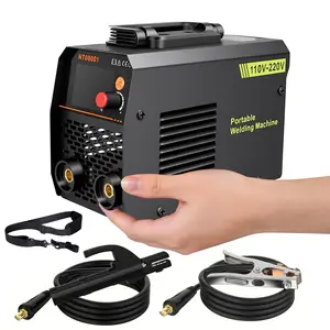 Portable Mini Welder Machine - 110V/220V Dual Voltage with Digital LCD Display & Hot Start, Compact Stick Welder for DIY, Home, Workshop - Lift TIG/MMA, Stainless Steel, Pipes