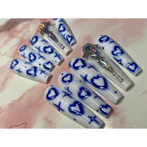 90’S | COFFIN | XL LONG | PRESS ON NAILS