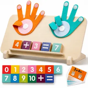 Montessori Wooden Counting Blocks Set with Flashcards & Finger Board | Fun, Interactive Number Learning Game That Builds Confidence in Early Math | Perfect Gift for Ages 3–6