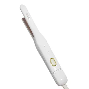 Zilory Cordless 1/2 Inch Hair Edge Straightening & Curling Tool, On The Go Pencil Iron for Baby Hair & Fringe Hair & Short Hair Pixie cut, Ceramic Root Lifting for School Dorm Daily Travel Lightweight Portable