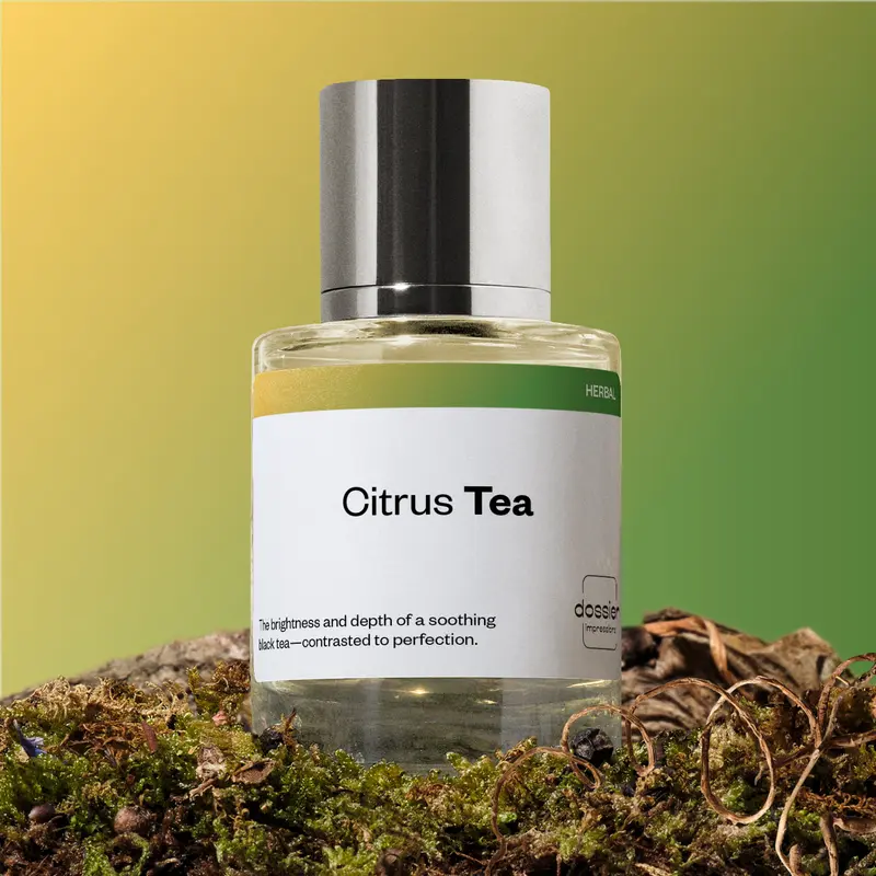 Citrus Tea, Dossier, Unisex Perfume, Eau de Parfum, 50ml, Bergamot, Fig, Black Tea, Jasmine, Vetiver, Cedarwood, Musk, Peach, Incense
