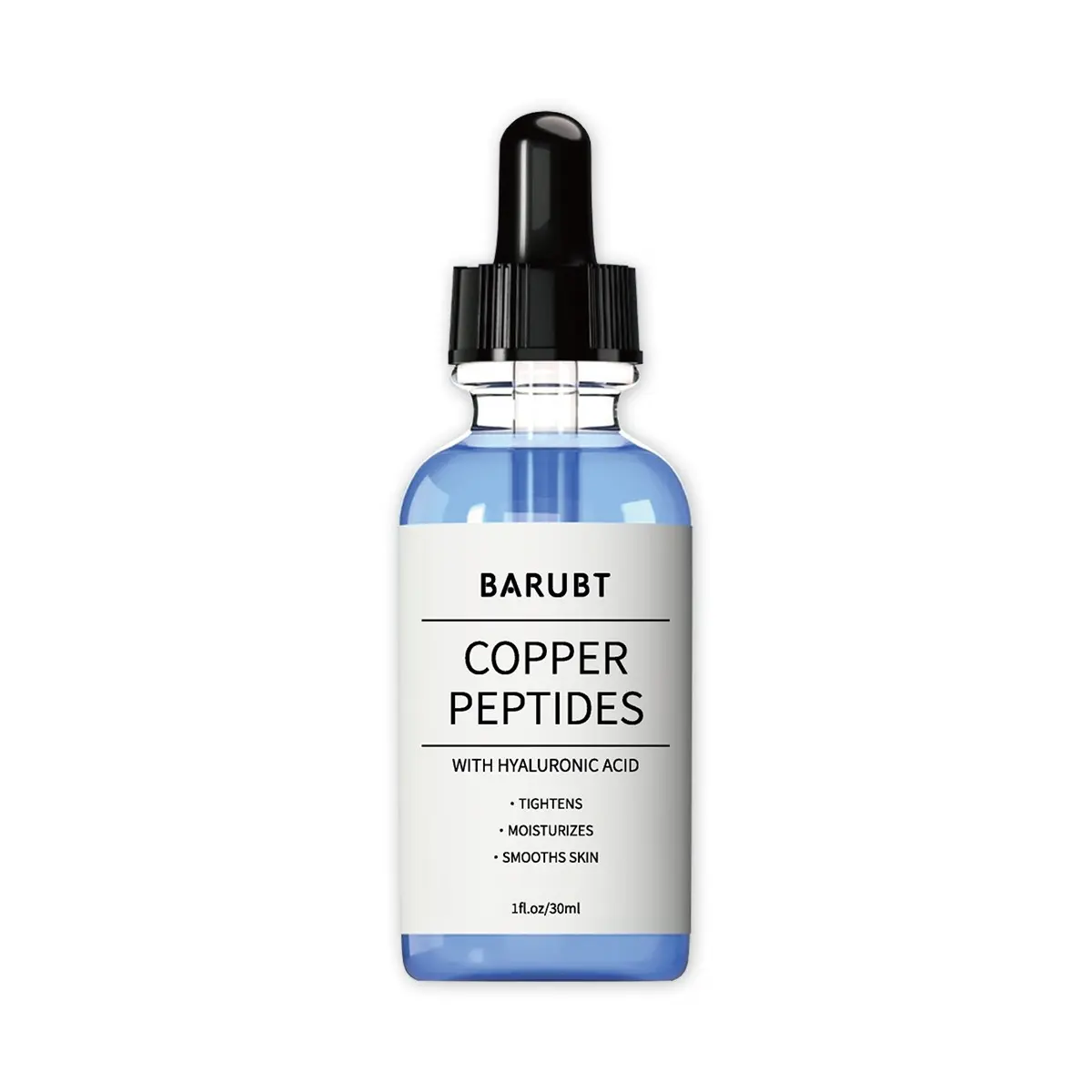 Barubt Copper Peptides Serum with Hyaluronic Acid, Daily Hydrating Moisturizing Firming Dewy Face Skincare, 30ML Liquid Multi-Pack, Non-Flammable, Ca Prop 65 Free, Moisture