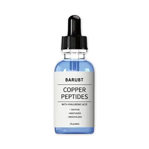 Barubt Copper Peptides Serum with Hyaluronic Acid, Daily Hydrating Moisturizing Firming Dewy Face Skincare, 30ML Liquid Multi-Pack, Non-Flammable, Ca Prop 65 Free, Moisture