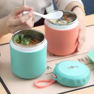 430ml Stainless Steel Inner Food Insulation Tank Sealed Soup Cup Oatmeal Cup Lunch Box Insulation Container