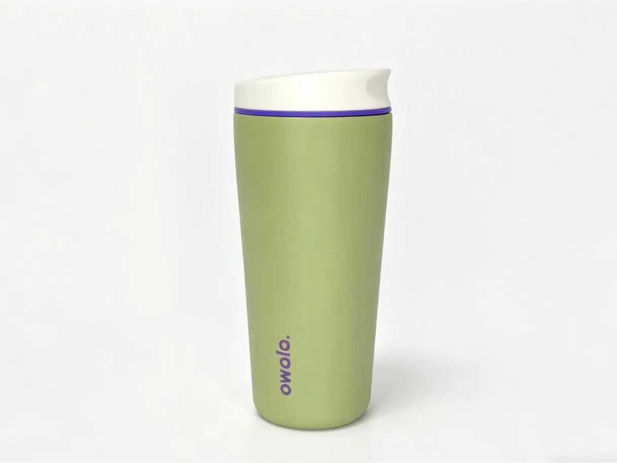 Owala 20oz SmoothSip Slider Tumbler Water Bottle - Anti-Leak Vacuum Flask, Portable, Stylish, No-Mess Design for All-Day Cold Drinks, Water Bottles