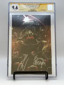 [SIGNED DONNY CATES - RYAN STEGMAN][FOIL] Venom #3 Comicbook, Unknown Comics Exclusive Facsimile Stegman Virgin NYCC Variant Edition, CGC 9.6 Yellow Label, In Stock