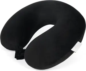 Travel Pillow 100% Pure Memory Foam Travel Neck Pillow, Airplane Pillow for Traveling、Car、Home、Office，Washable Cover.