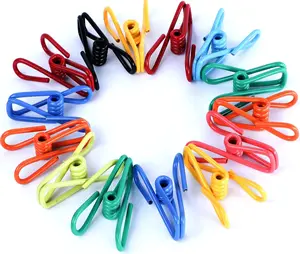 30 Pack Chip Bag Clips, Food Bag Sealing Clips, Colorful Multipurpose Clips for Kitchen Snacks, Bread Bags, Laundry Clothes Pins, Strong Grip Plastic Clips