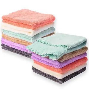 12-Pack Baby Washcloths - 12x12 Inch, Ultra Soft Microfiber for Newborns & Toddlers Eco Friendly Towels Shower Towels Cotton Care Multicolored