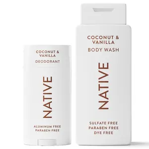 Native Sea Salt & Cedar Scent 24-Hr Refreshing Clean Body Wash for Men & Women, for All Skin Types Incl. Sensitive, Leaves Skin Feeling Clean & Soft, Free of Phthalates, Sulfates & Parabens, 18 oz