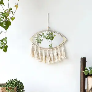 Macrame Mirror Eye Design - Hanging Decoration for Home and Decorative Accessories wallhangingdecor Boho Ornaments