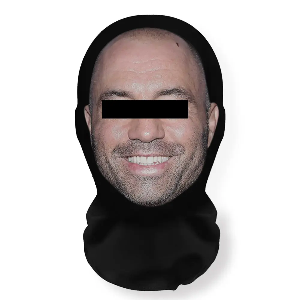 Realistic 3D Mesh Celebrity Face Mask & Headpiece Breathable Ultra-Fine Fiber Super-Stretch Fit Funny COSPLAY Prop Novelty Mask for Costume Parties Halloween Cosplay Events