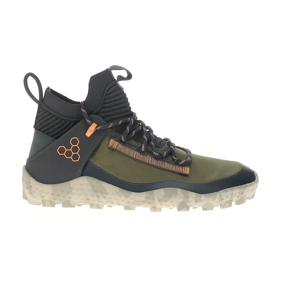Vivobarefoot Mens Magna Lite Water Resistant Sg Round Toe Hiking Hiking Casual Boots Ankle - Green