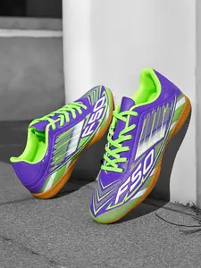 Men's Five-A-Side Ic Indoor Flat Football Shoes, Comfortable Breathable Training Sneakers, Sports Competition Footwear, Soccer Shoes