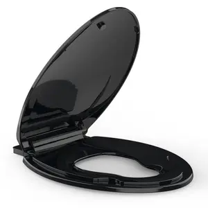 Garvee Round Toilet Seat with Integrated Toddler Potty Training Seat, Compatible for Both Adult and Child Use, Featuring Soft-Close Mechanism and Magnetic Closure for Convenience and Safety