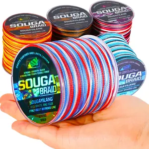 Sougayilang Fishing Line 300M/328YDS 6 Color Braided Fishing Lines  4-Strands 8-Strands PE Spinning Fishing Reel Braided Line