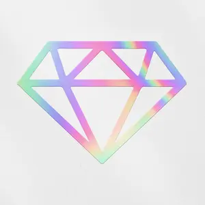 Transparent Decal Stickers Of Diamond Silhouette 2 Premium Waterproof Vinyl Decal Stickers For Laptop Phone Accessory Helmet Car Window Mug Tuber Cup Door Wall Decoration