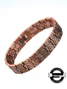 Men's Copper Bracelet Adjustable Open Cuff, Includes Sizing Tool, The Perfect Gift Choice, Men Jewelry