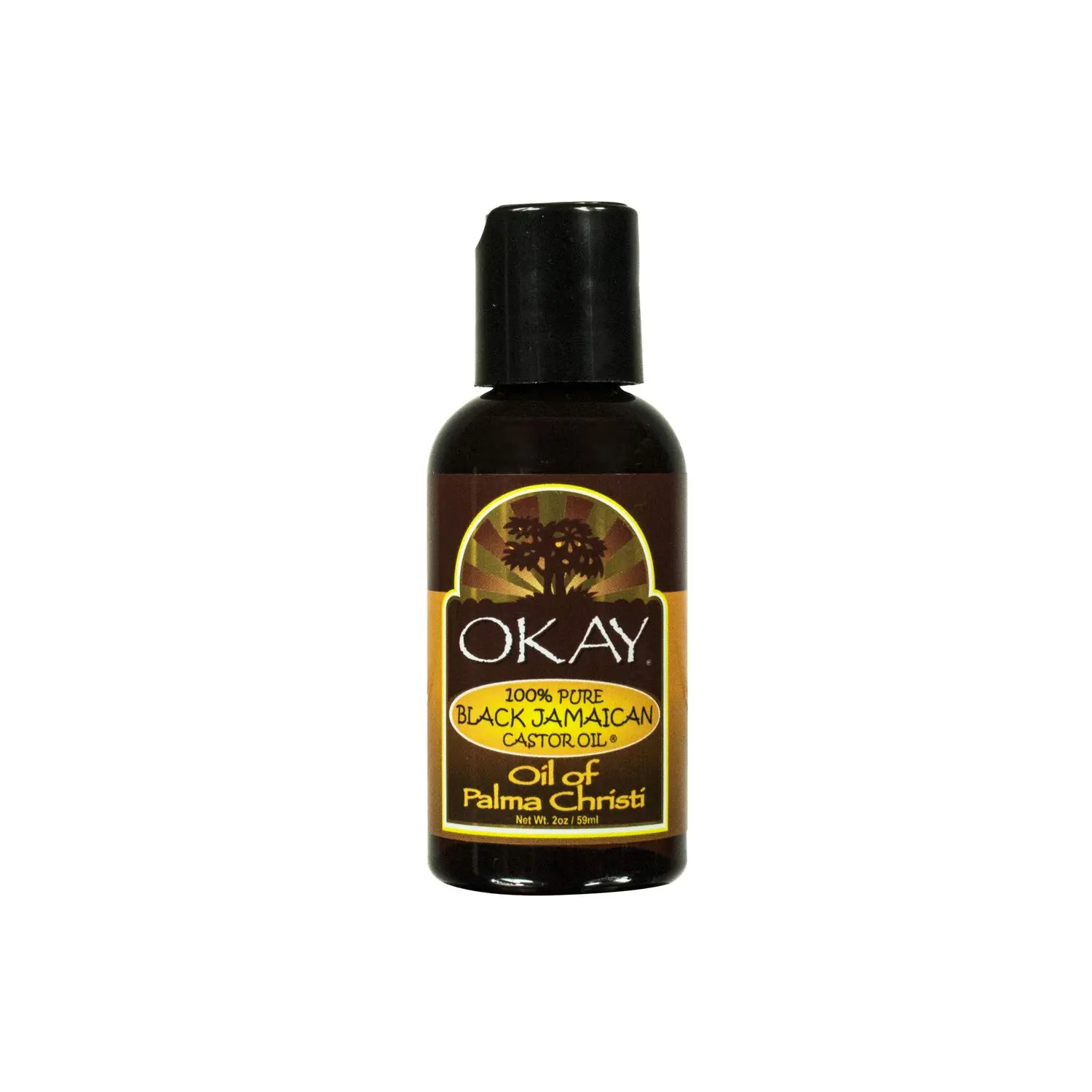 Okay black jamaican castor oil, Brown, 2 Fluid Ounce (Pack of 12)
