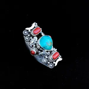 Turquoise Saddle Ring - Unique Design with Colorful Turquoise Finish - Perfect for Fashion and Style