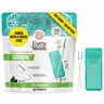 GuruNanda 2-in-1 QuickPik Toothpick with Interdental Pick- 300 Count - Plaque Removers - Travel Case Floss
