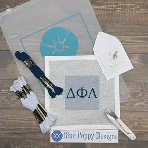 Delta Phi Lambda 4x4 Needlepoint Kit