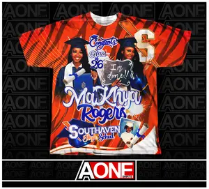 Makhya 3D Graduation Sublimation Print Shirt