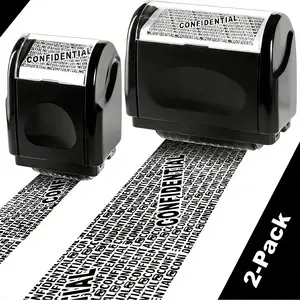 2026 New 2-Pack Roller Stamp Privacy Protection Address & Billing Info Blocker for IdentityTheft Prevention 100m LongLasting Ink Roll Home &Office Mailing Essential, Protect Yourself
