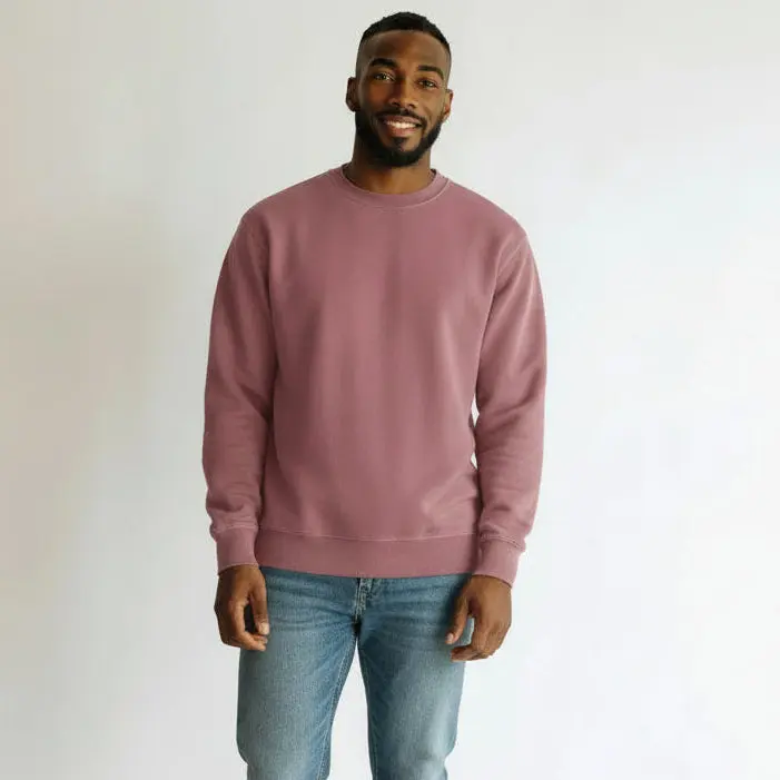 Men's Maroon Crew Neck Sweatshirt