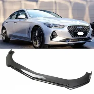 For Genesis G70 G80 G90 Front Bumper Lip Spoiler Splitter Carbon Fiber Style
