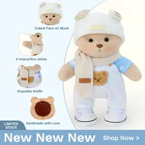 Getahug The Cool Bear | Handmade Jointed Teddy Bear Gift, Cuddly , bear toy, stuffed animals, plush, mothersdaygift, mothersdaygiftideas, mothersday Handcrafted Cute Cute Interactive