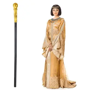 Golden King Staff Prop, Costume Stick for Halloween Royal Role Play, Carnival Parades, Masquerade Ball, Adult Cosplay, Durable and Portable, Accessories