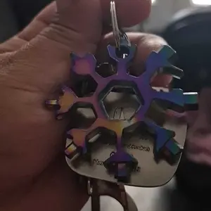 Viral 18-in-1 Snowflake Multi-tool  Stainless Steel Portable Wrench | All-in-One Screwdriver & Bottle Opener | Must-Have Survival Gadget