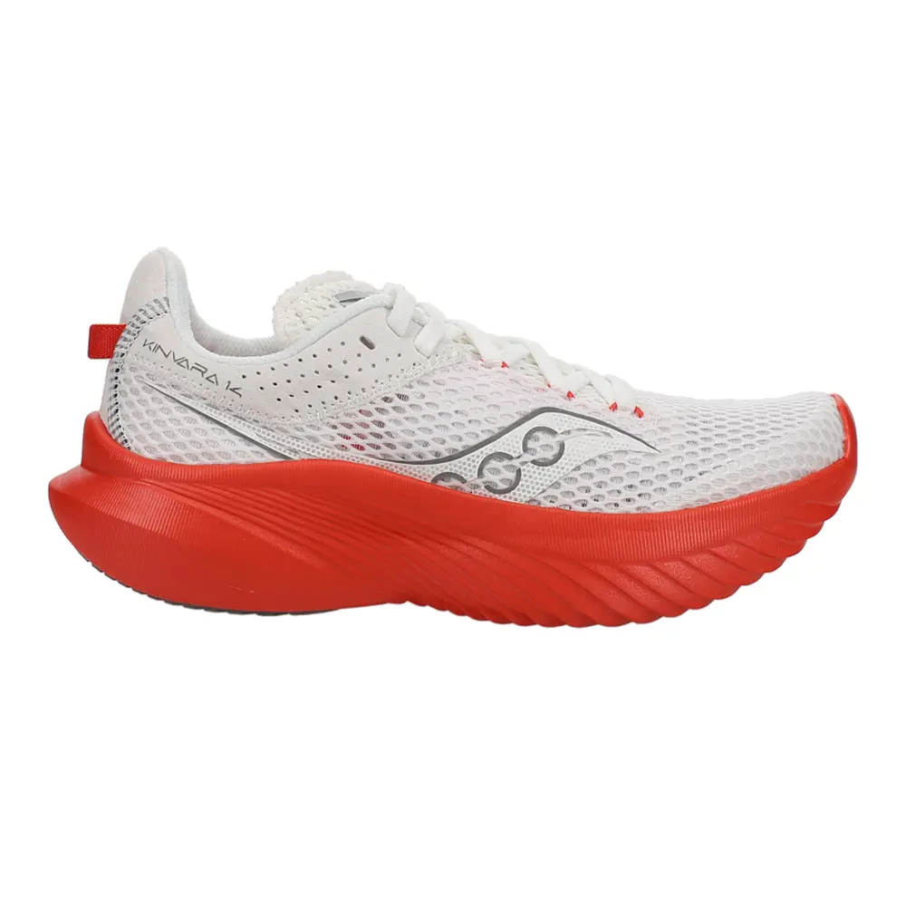 Saucony Womens Kinvara 14 Running Sneakers Shoes - Red, White