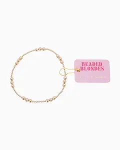 Beaded Blondes ILY Gold Bracelet