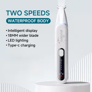 Rechargeable Pet Hair Trimmer Kit, Pet Paw Trimmer, Cordless Quiet Dog Trimmer for Grooming with LED Light, Small Dog Grooming Clippers for Dogs & Cats, Pet Grooming Tool,Waterproof, low noise pet shaver