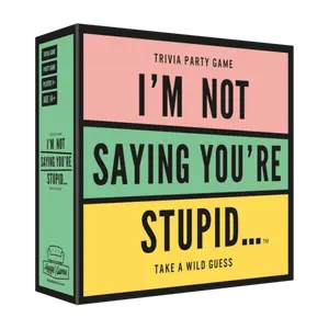 "I'm Not Saying You're Stupid..." Interactive Number-Based Trivia Board Game - Entertaining, Dynamic Play for 12 Years Above, Adults, Dinner Gatherings