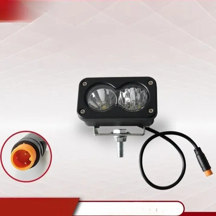 3Inch LED Pod Spotlight For Ridstar Q20 Motorcycle Pickup Offroad Headlight Flood Spot Waterproof Plug N Play White Yellow Light
