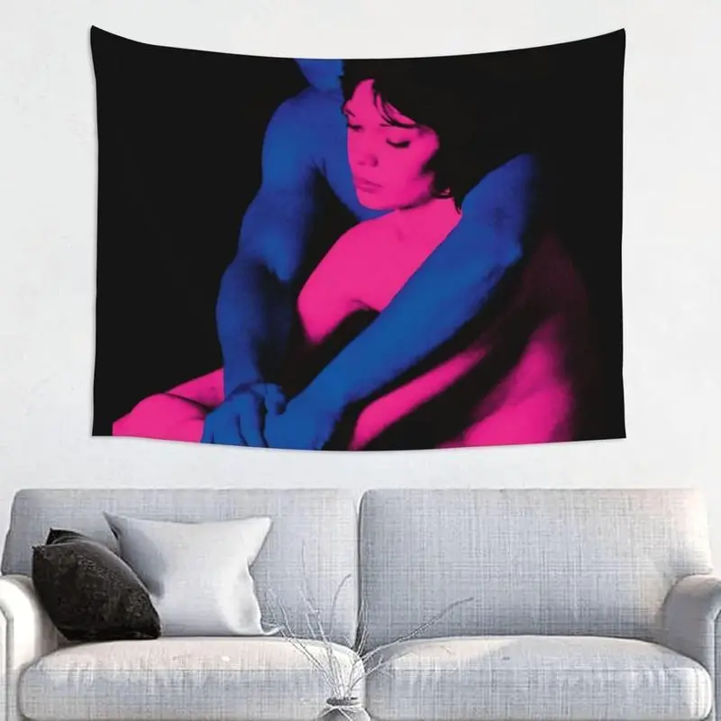 Eyesoul Tv Girl Who Really Cares Vintage Aesthetic Tapestry, Whimsical Room Decor, Cool Stuff for Your Bedroom, Indoor Home Supplies for Student Dorms, Flags for Room Wall Hanging Banner