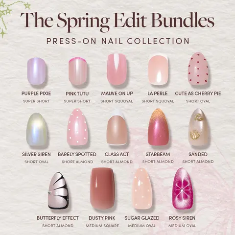 Glamnetic Spring Edit Press-On Nail Bundle Collection