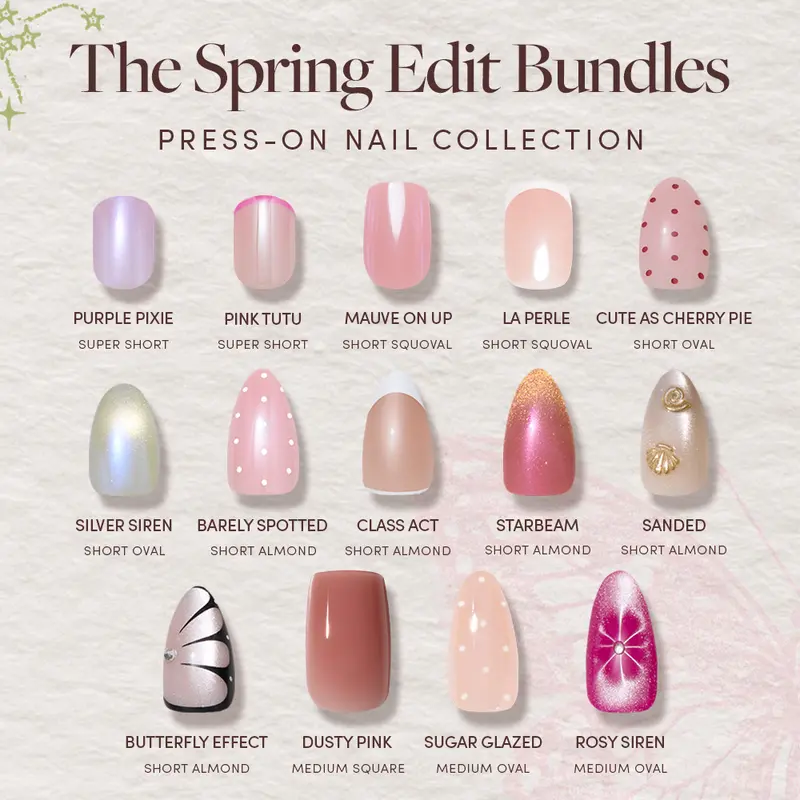 Glamnetic Spring Edit Press-On Nail Bundle Collection