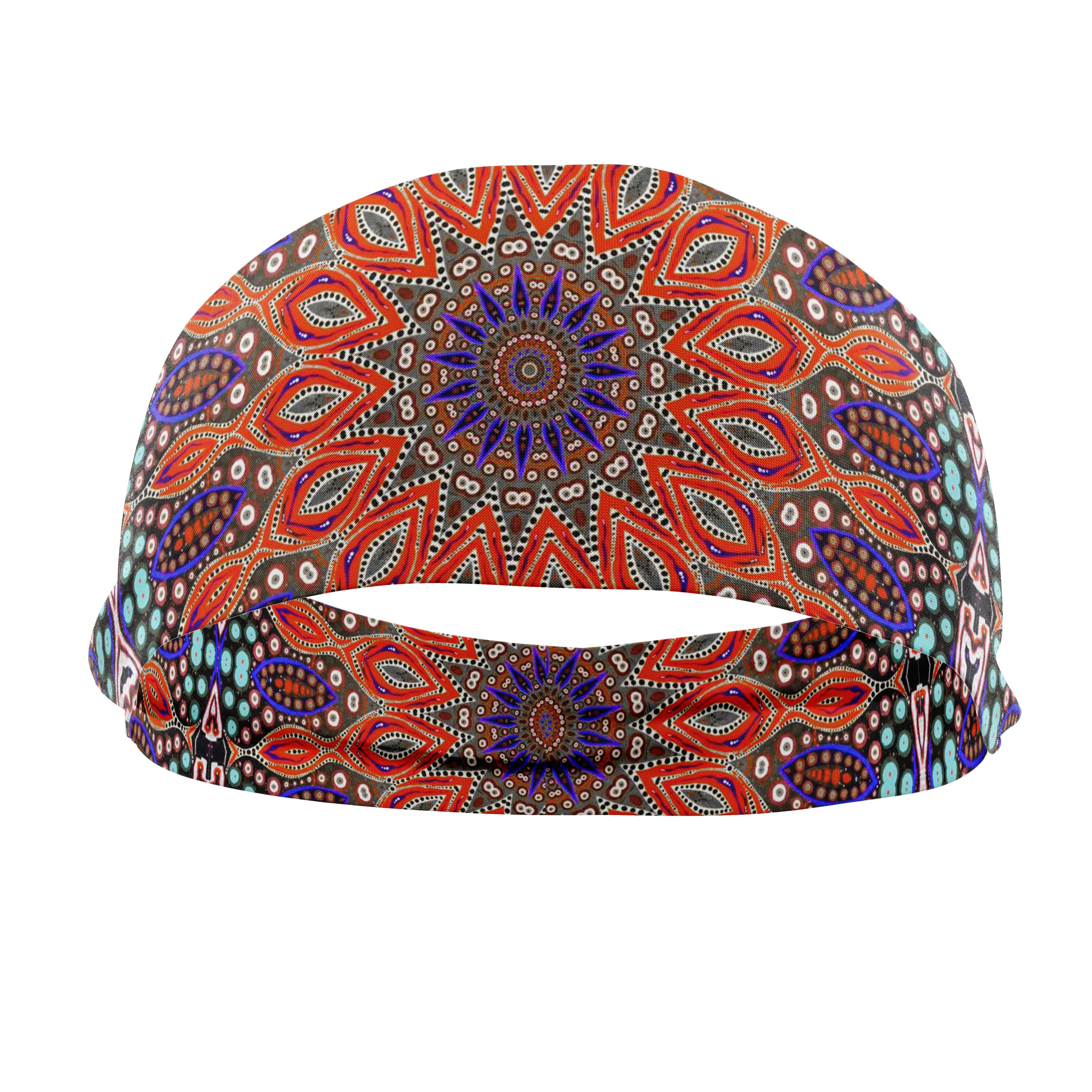 RAVEbandz The Pro - Wide Stretch Headband (Pinwheel)