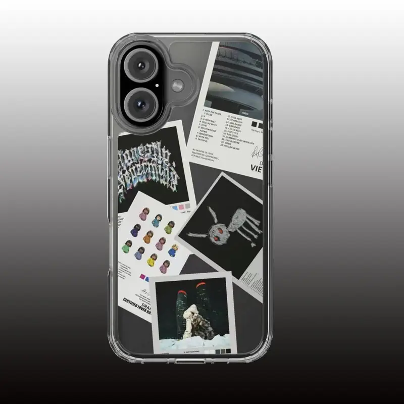 Transparent Silicone Soft Mobile Phone Case - Durable Protector with Drake Album Art, Track List, Precise Fit for iPhone 11,12,13,14,15,16,17 Pro Max, Mobile Phone Accessory