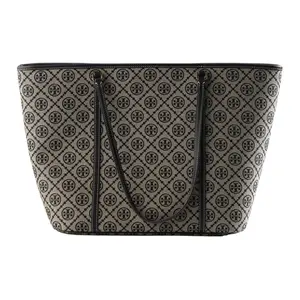 Tory Burch T Monogram Cotton Tote Bag in Navy Blue for Women