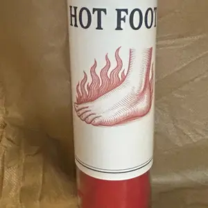 Hot Foot Candle - As Seen in the Image with associated Text Information