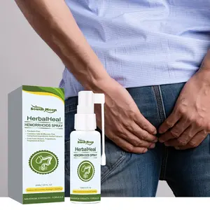 South Moon Herbal Hemorrhoid Spray, Therapeutic Treatment for Mild Pain, Itching & Swelling, Natural Gel for Skin Tissue Moistening & Hydrating Care
