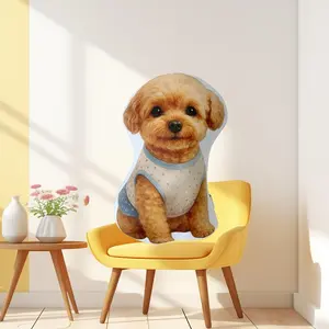 Customize a special pet commemorative pillow with 1pc photo, DIY creative cat and dog commemorative gift for family and friends,