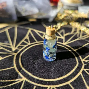 Fairy Jar Charged Crystal Necklace - Elegant Design with Charged Crystals for a Unique and Spacious Look