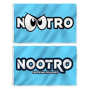 Nootro Dorm Flag 3x5ft Wall Tapestry Sign - College Dorm Men Cave Decor Banner for Living Room & Bedroom