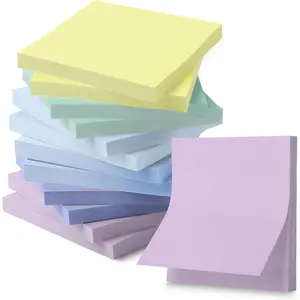 - Sticky Notes, 3"x3", 12 Pads, 600 Sheets, Summer Colors, Sticky Notes Bulk, Self-Stick Note Pads,  for Office, School, , Study & Organization